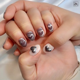Dara Beauty 2024 February Art of the MonthHeart Magnet Nail❣ - Nail Glue / 다라뷰티 2024 2월 이달의아트하트자석네일❣ - 네일글루