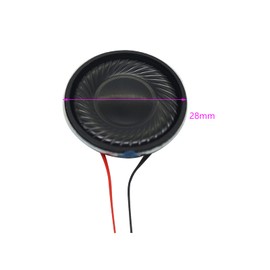 BdiliUSA Round Micro Speaker,4 Pcs 28 mm 2W 8 ohm Round Internal Magnetic Speaker Loudspeaker,Mini Loudspeaker,for Laptop, Tablet, Walkie-Talkie, Video Player
