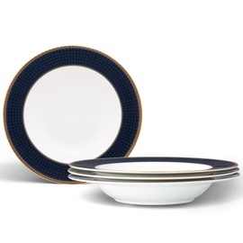 Noritake Blueshire Bowl, Soup, 8 1/4", 12 oz., Set of 4 in Blue/White