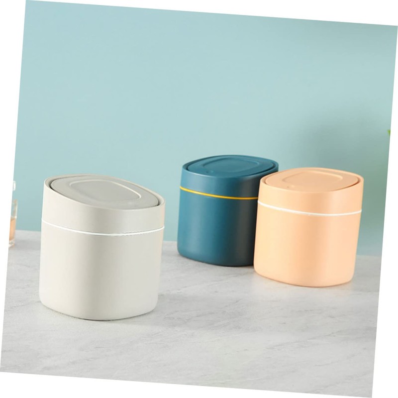 OFFSCH Mini Waste Basket 1pc Desktop Trash Can Wastebasket Stainless
