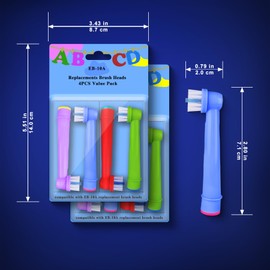 Kids Replacement Heads Compatible with Oral B Kids Toothbrush, 8pcs Kids Electric Toothbrush Heads, Kids Toothbrush Replacement Heads Soft Bristles