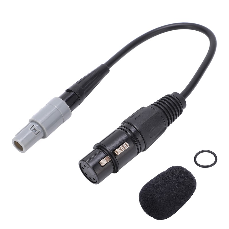 Aviation Headset Adapter 6pin LEMO to 5pin XLR High Density