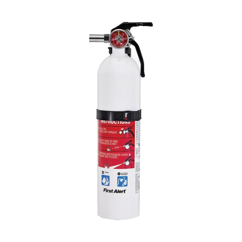 First Alert REC5 Recreation Fire Extinguisher, UL Rated 5-B:C, White,