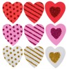 Foam Heart Stickers - Valentines Crafts - Texture Dots Stripes