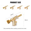 4pcs Banana Plug BA1403 Angled Locking Stacking Banana Plug 24K