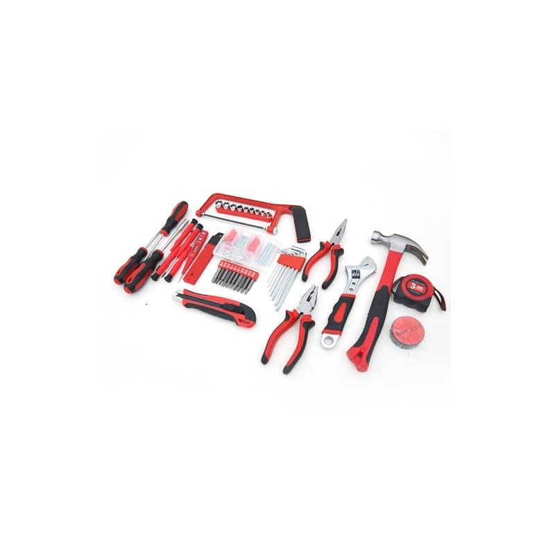 Hantinstom 108-Piece Household Tools Kit Essential Home Repair Set with