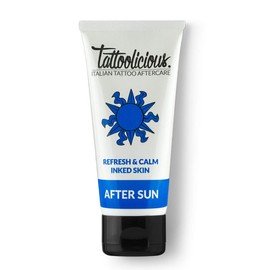 TATTOOLICIOUS After Sun - After Sun Cream for Tattoo, with Organic Active Ingredients, Revitalises Tattoo After Sun, 100 ml