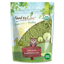 Organic Kale Powder, 1 Pound — Non-GMO, Made from Raw Dried Whole Leaves, Vegan, Kosher, Bulk, Great for Baking, Juices, Smoothies, Shakes, Теа, and Instant Breakfast Drinks