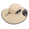 Detachable Sun Fan Hat 3 Speeds Adjustable UPF50 Breathable Wide