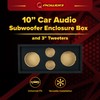 Q Power CH103S Quad Speaker Enclosure for 10-Inch Midrange Speakers
