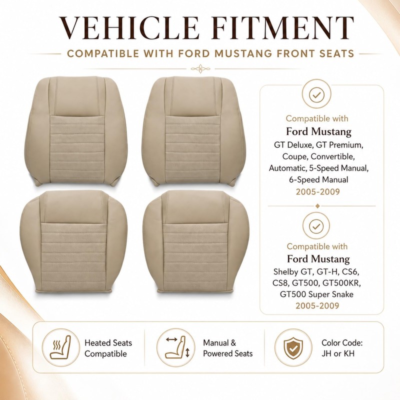 NLQR Tan Driver & Passenger Side Bottom & Top Lean