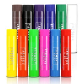 Sargent Art , Tempera Paint Sticks, 12 Colors with Case, Multi
