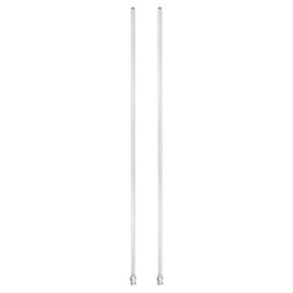 PATIKIL 10Ga x 12 Inch Stainless Steel Dispensing Needle Tips, 2Pcs Metal Glue Needle Tube Blunt Tips Luer Lock for Thick Glue Ink Lab, Silver