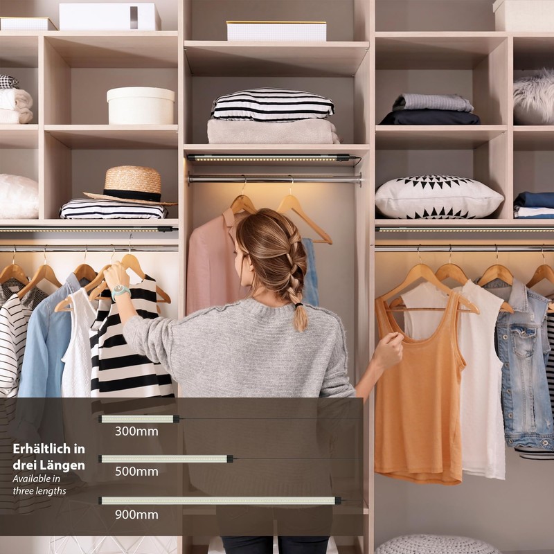 parlat Siris LED Under-Unit Light, Corner Mounting, Flat, 90 cm,