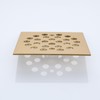 Genpe Square 4-1/4 Inch Screw-in Shower Drainer Cover Replacement Stainless