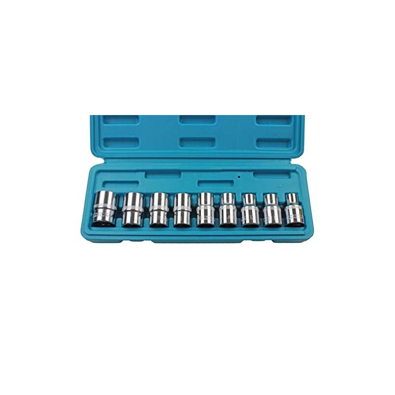 Bergen 9pc 1/2 Female Torx E-TRX Star Socket Set B1194