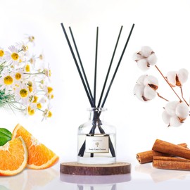 PRISTINE Ivory Coast Cotton/Inspired by Hyatt Hotel Scent Reed Diffuser for Home | Fresh Clean Sheet/Light Chamomile Reed Diffusers, Oil & Room Diffusers with Reed | Home Fragrance Scent Diffuser