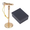 Adjustable Miniature Microphone Replica Model Mini Musical Instrument Decoration for