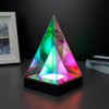 RED5 USB Holographic Infinity Effect Pyramid Lamp Adjustable Brightness Mood