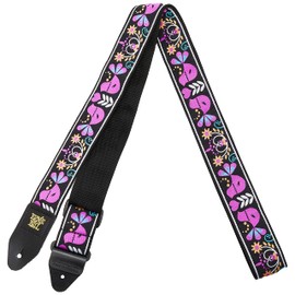Ernie Ball Jacquard Guitar Strap, Purple Bird Lupin (P05331)