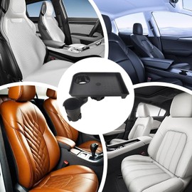 Black Silicone Car Cup Holder Expander Tray - Console Storage Organizer for Sedan & MPV - Universal Car Interior Drink Holder Organizer with Non-Slip Design