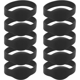 Material de Silicio Orgánico de Calidad, No Tóxico, sin Crack, Larga Vida útil y No Irritante, Pulsera RFID Impermeable 10 Piezas de Silicona para Piscina, Sala de Sauna con