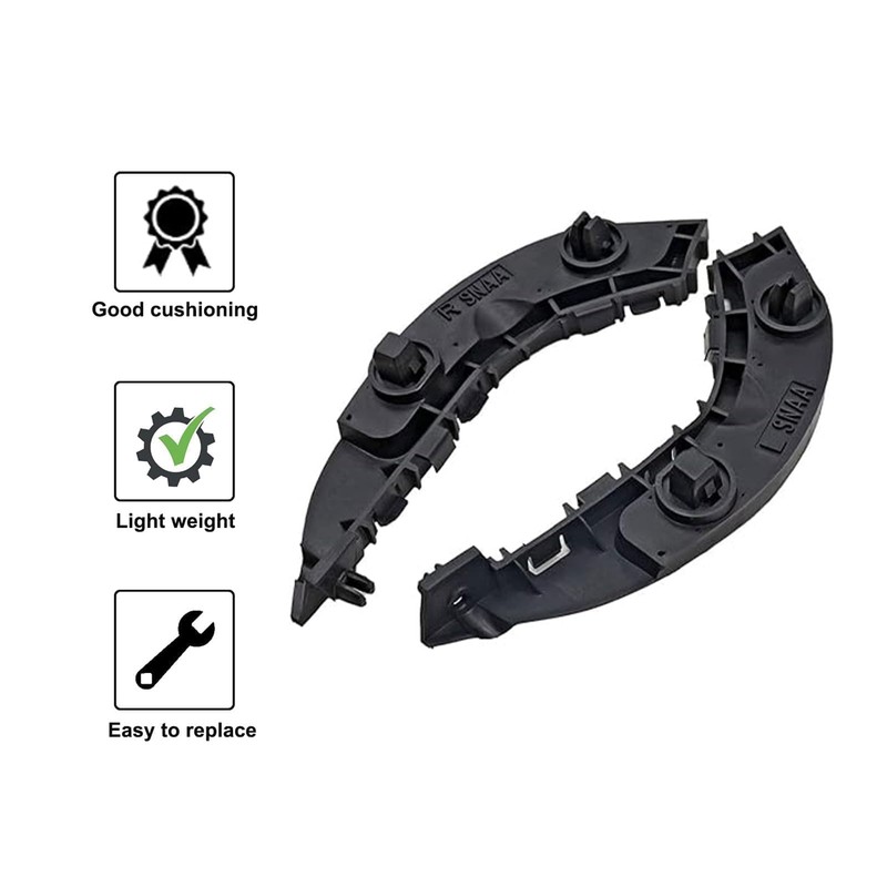 SecosAutoparts Par de soportes de parachoques delantero compatibles con Honda