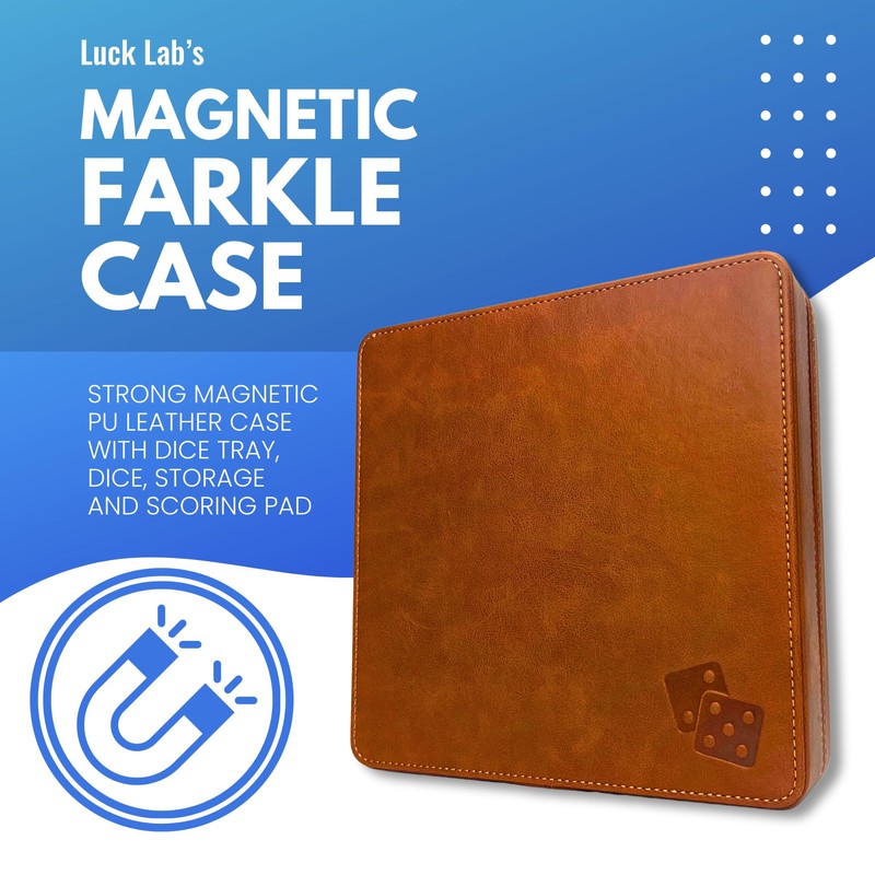 Luck Lab Farkle Dice Tray and Storage Case - Includes