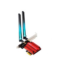 Tarjeta WiFi 6E AX210, tarjeta de red inalámbrica PCIe WiFi con Bluetooth 5.3, tarjeta inalámbrica AX5400 de triple banda para PC, compatible con OFDMA y MU-MIMO, latencia ultrabaja WPA3, soporte de