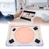 Tablet Case Silicone Hard PC Precise Cutouts Adjustable Strap 360