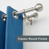 Double Curtain Rods Brushed Nickel, Double Rod Curtain for Window