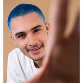 Josh Wood Colour Glaze (Blue) - Semi-permanent Hair Mask - Ammonia-free - Conditions and nourishes hair - Lasts up to 3-5 washes - For blonde hair - 100% Vegan - Cream (100ml)