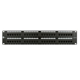 Vertical Cable Cat6 48 Port 19" Horizontal Rackmount 2U Patch Panel