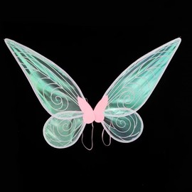 Colorful Butterfly Folding Angel Elf Wings for Zombie Parties, Kids' Festivals & More One Size/Pink 10ea