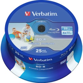 Verbatim 43811 – BD-R 'Datalife 25 GB 6x Pack of 25