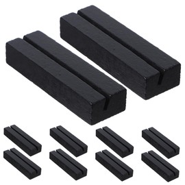 iplusmile 10pcs Wooden Place Card Holders Rustic Display Stands for Photos Business Cards and Table Numbers for Weddings Parties and Office Decor