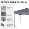 JANCANOPY 10x10 Canopy Replacement Top with Air Vent Silver Coated