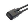 NFHK USB-C to MicroUSB Adapter, 2-Port, AWG 28, Black Micro