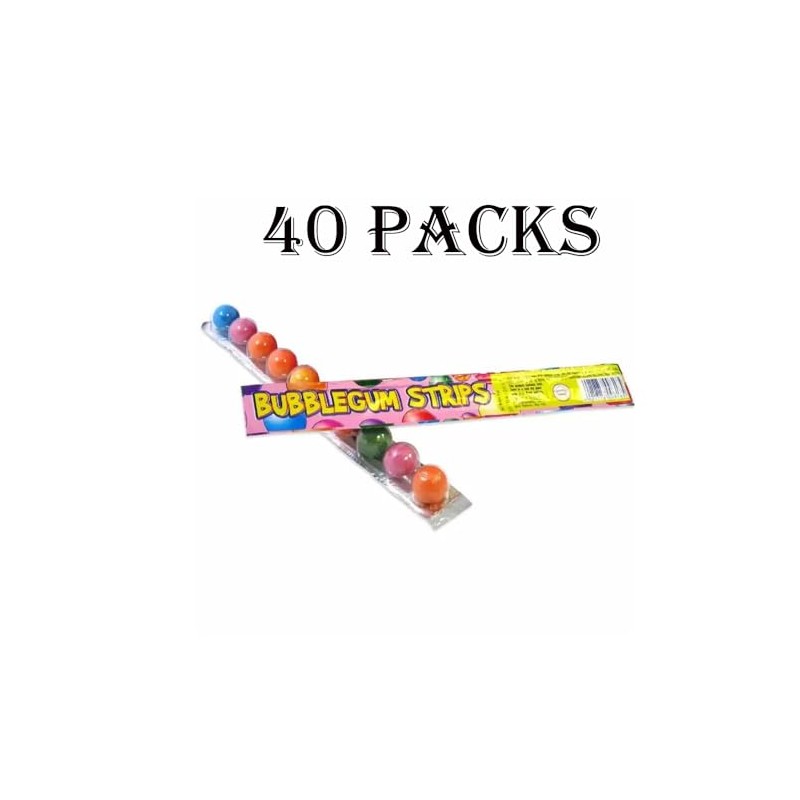 Crazyy Candy Factory Bubblegum Strips 30g - Bubblegum with fruit