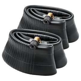 2-PCS 8 1/2 x 2 (50/75-6.1) Scooter Tubes Thickened, 8.5 Inch Tubes CR202 Stem Valve Curved, Compatible with 8 1/2 x 2 8.5 x 2.0 50/75-6.1 Trolley/E-scooter/Scooter Tyre Tubes