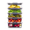 Rubbermaid Brilliance Food Storage Containers BPA Free Airtight Lids Ideal