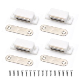 Magnetic Catch Door Magnet Cabinet Door Pack of 4 Magnetic Closer Magnetic Cabinet Door for Cabinet Doors, Furniture, Drawers and Balcony Door