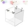 Mipcase Acrylic Thickened Bird Bathing Tub Transparent Shower Basin for