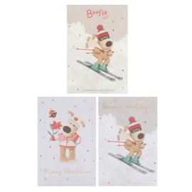 Boofle Multipack of 8 Christmas Cards for Him/Her/Friend - 2 Cute Designs