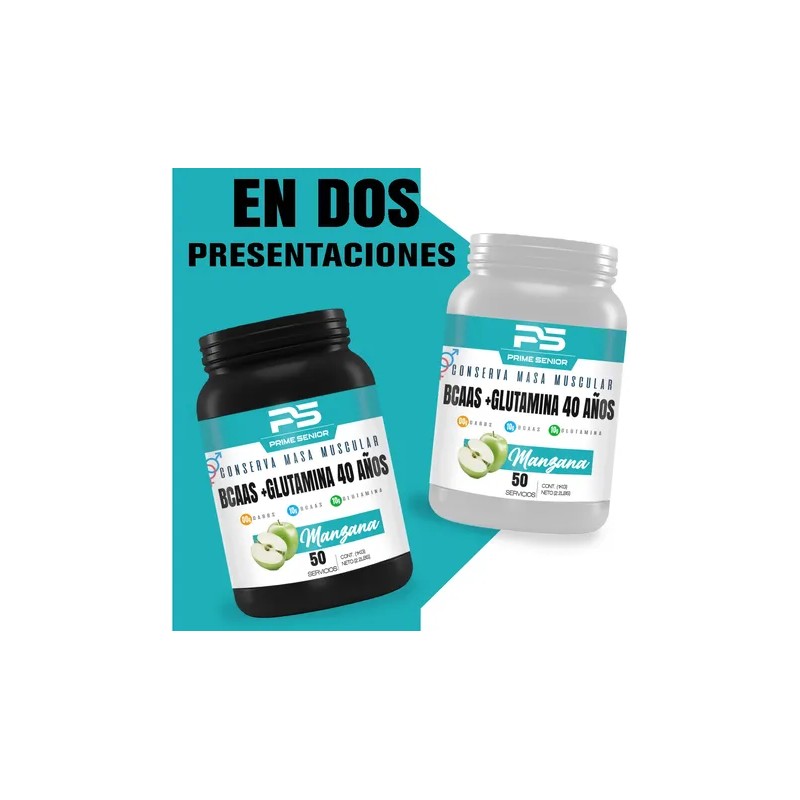 Aminoácidos Bcaas+ Glutamina Prime Senior 1kg Varios Sabores