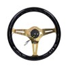 NRG REINFORCED STEERING WHEEL ST-015CG-BK + U.S. Performance Lab Sticker