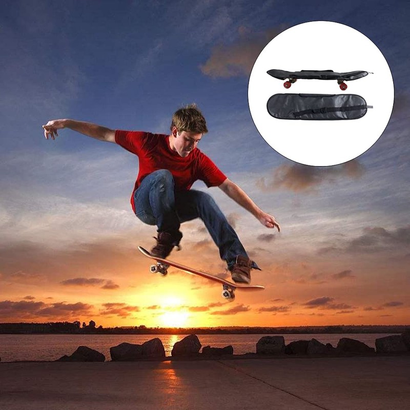NA Skateboard Bag Longboard Carry Bag Black Skateboard Bag One