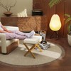 BAMBOOHOMIE Foldable Foot Stool Ottoman, Modern Foot Rest with Bamboo