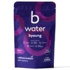 B Water - Byoung Daily Tabletas Efervescentes Rehidratantes | Tabletas Para Rehidratar con Açai, Mora Azul y Vitaminas C, B6 y B12 | Sin Cafeína | Sabor Acai Berry | Vitalidad Renovada | 12 Sobres