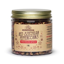 USTCM Whole Red Szechuan Peppercorns Premium Spice 100% Natural (1oz)